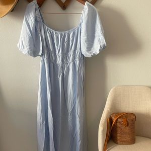 XL Blue Cider Maxi Dress